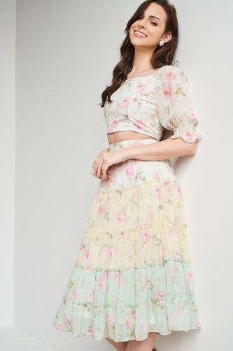 Cream Floral Casual set, Cream, image 4